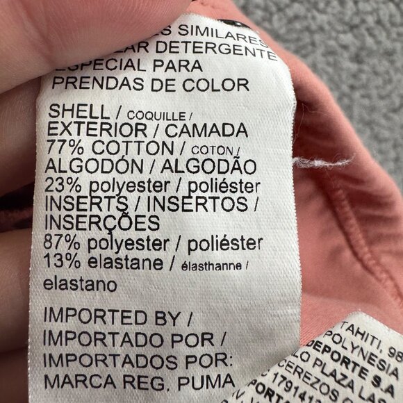 Puma Hoodie Evo Stripe Sweatshirt Pullover  Moisture Wicking Peach Size Large - Picture 12 of 12